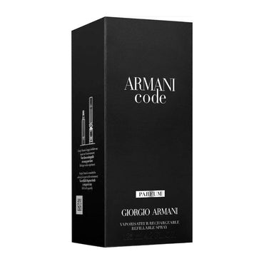 Armani Code Parfum Eau de Parfum hombre 125 ml, aroma elegante con cuero, haba tonka y lavanda