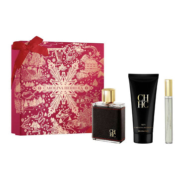 CH Navidad Estuche 3 Piezas Hombre EDT 100ml + Crema de Afeitar 100ml + Miniatura 10ml
