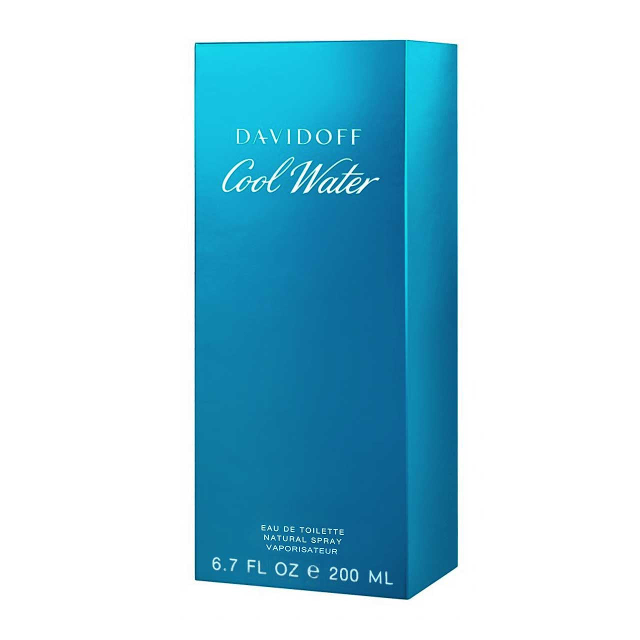 Davidoff Cool Water Eau de Toilette hombre 200 ml, aroma sofisticado con notas marinas y lavanda