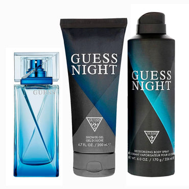 Guess Night Estuche 3 Piezas Hombre EDT 100ml + Gel de duchal 200ml + desodorante 226ml
