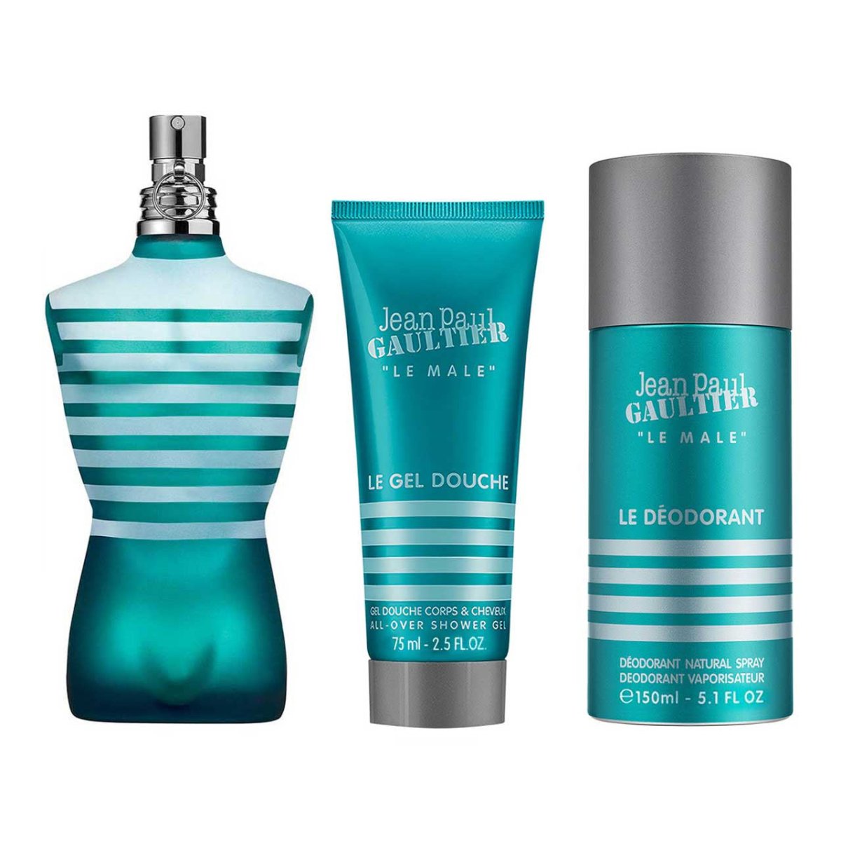 Jean Paul Gaultier Le Male Estuche 3 Piezas Hombre EDT 125ml + Desodorante 150ml + Shower Gel 75ml