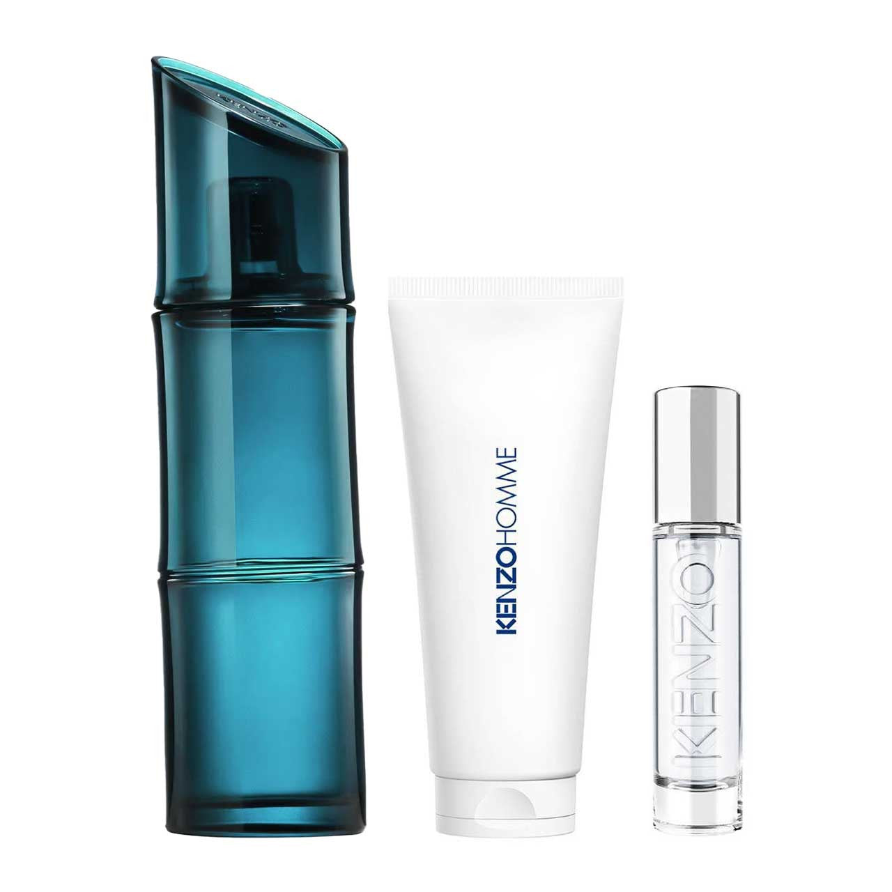 Kenzo Pour Homme Estuche 3 Piezas Hombre EDT 110ml + Miniatura 10ml + Gel de Ducha 75ml