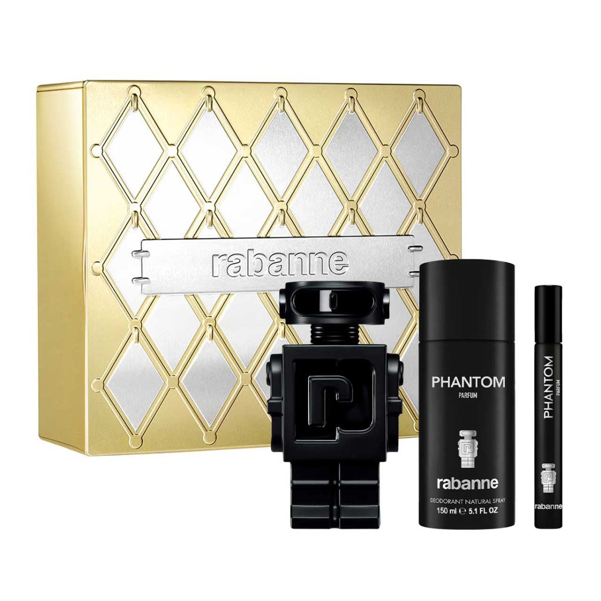 Phantom Parfum Metal Estuche 3 Piezas Hombre EDP 100ml + Desodorante 150ml + Miniatura 10ml