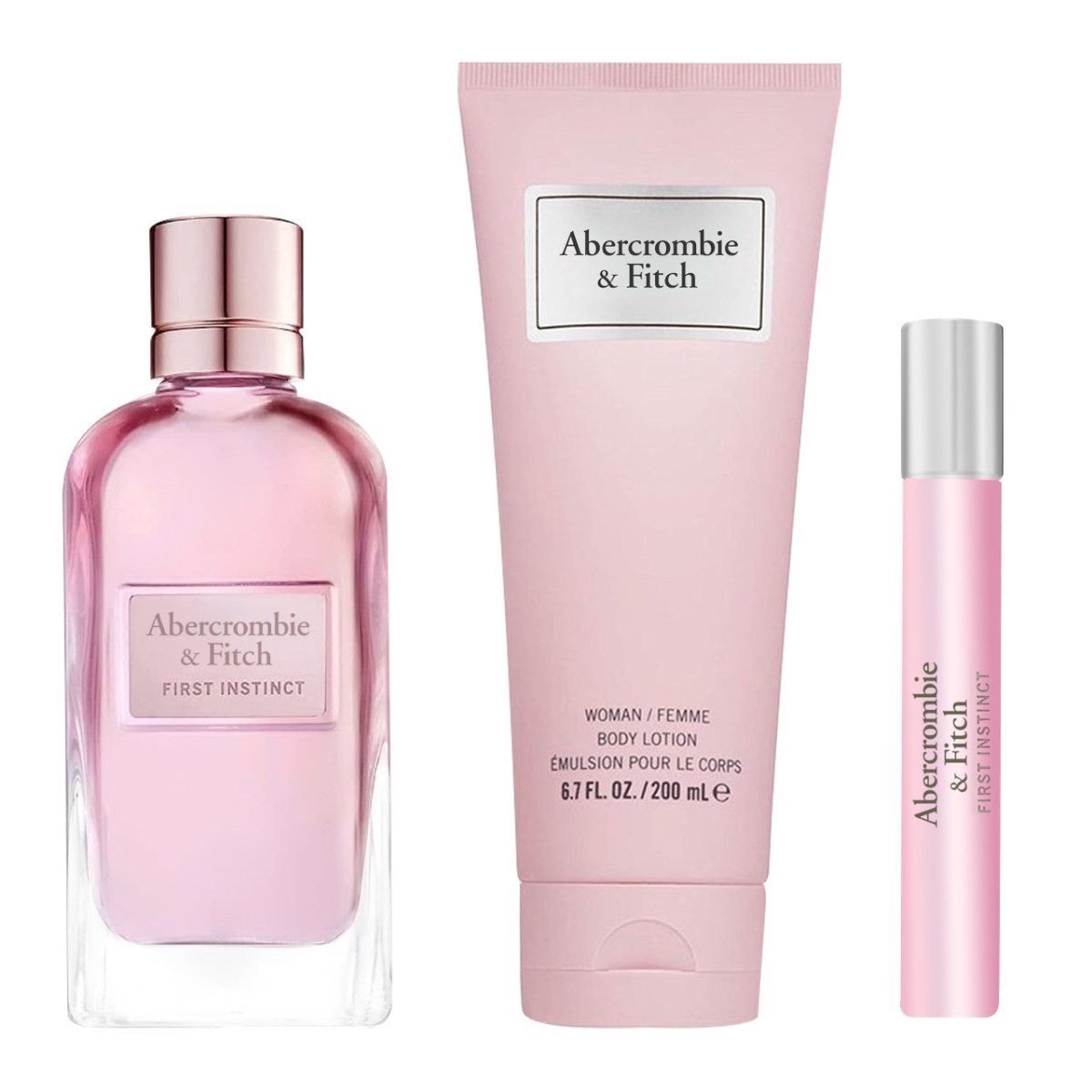 A&F First Instinct SET 3 Piezas Dama EDP 100ml + Locion Corporal 200ml + Mini 15ml