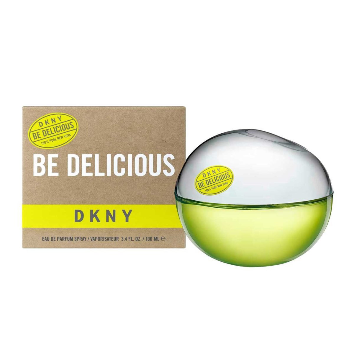 Perfume DKNY Be Delicious EDP 100ml para mujer, fragancia floral frutal fresca y moderna