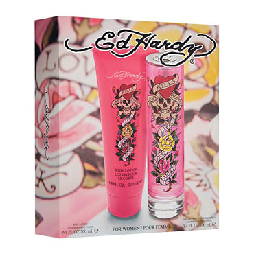 Ed Hardy Estuche 2 Piezas Dama EDP 100ml + Crema Corporal 200ml