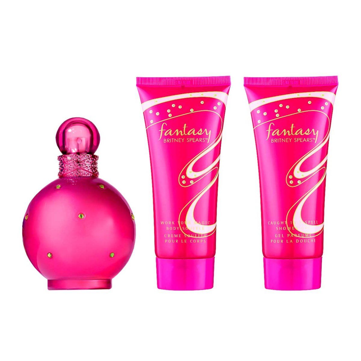 Fantasy SET 3 Piezas Dama by Britney Spears EDP 100ml + Crema Corporal 100ml + Gel De Ducha 100ml
