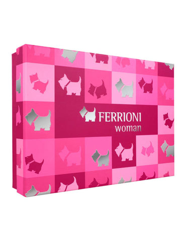 Ferrioni Estuche 4 Piezas Dama EDP 100ml + Body Lotion 100ml + Body Shampoo 100ml + Miniatura 10ml