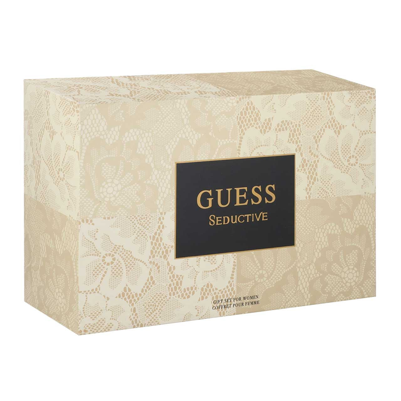 Guess Seductive SET 4 Piezas Dama EDT 75ml + Locion Corporal 100ml + Cosmetiquera + Miniatura 15ml