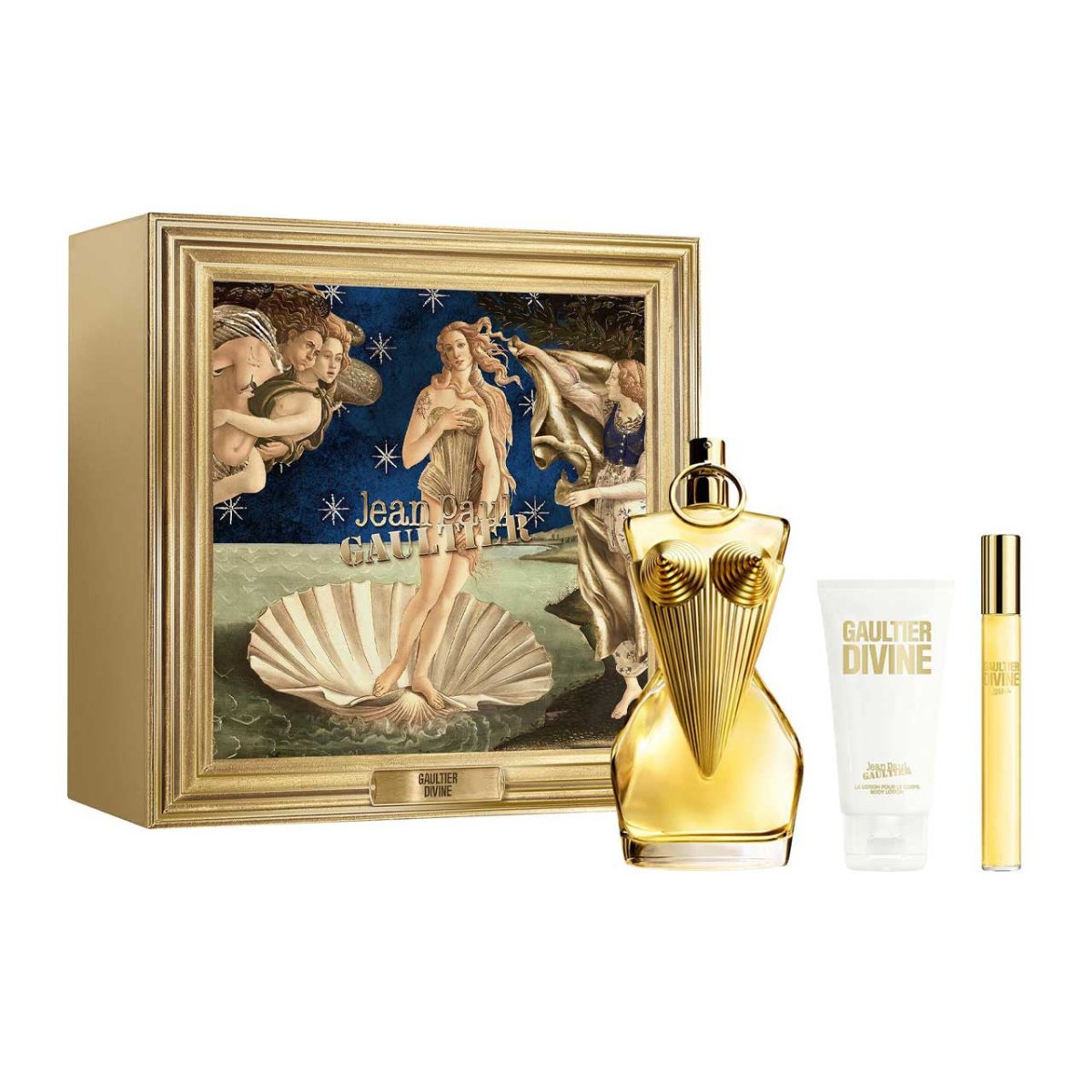 Jean Paul Gaultier Divine SET 3 Piezas Dama EDP 100ml + Body Lotion 75ml + Mini 10ml