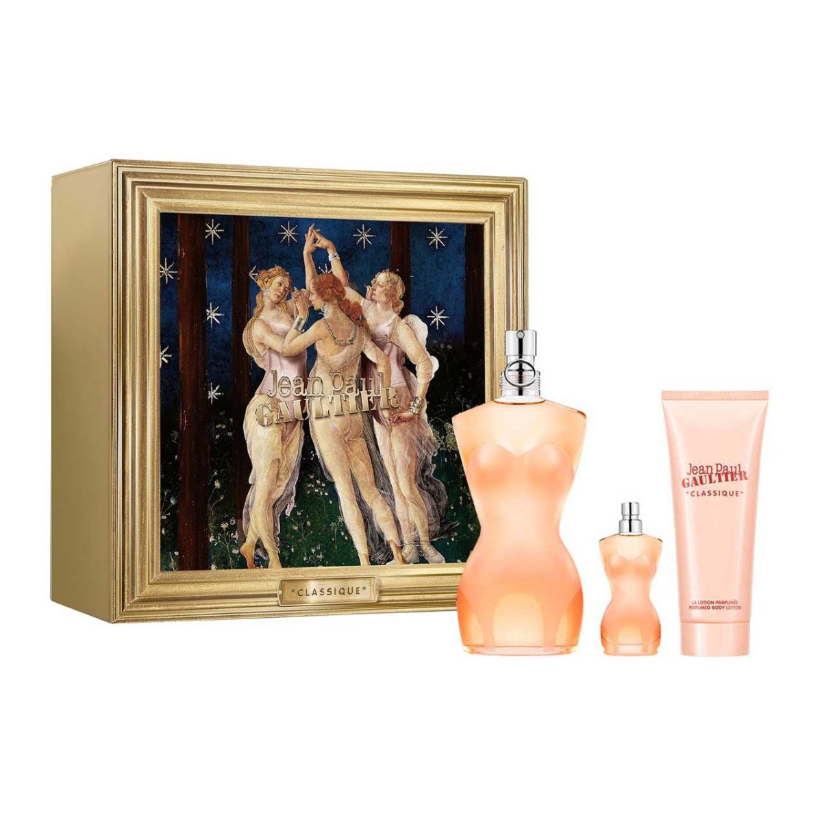 Jean Paul Gaultier Classque Estuche 3 Piezas Dama EDT 100ml + Body Lotion 75ml + Miniatura 6ml