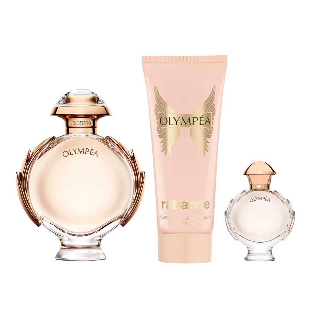 Olympea Metal SET 3 Piezas Dama EDP 80ml + Body Lotion 100ml + Mini 6ml