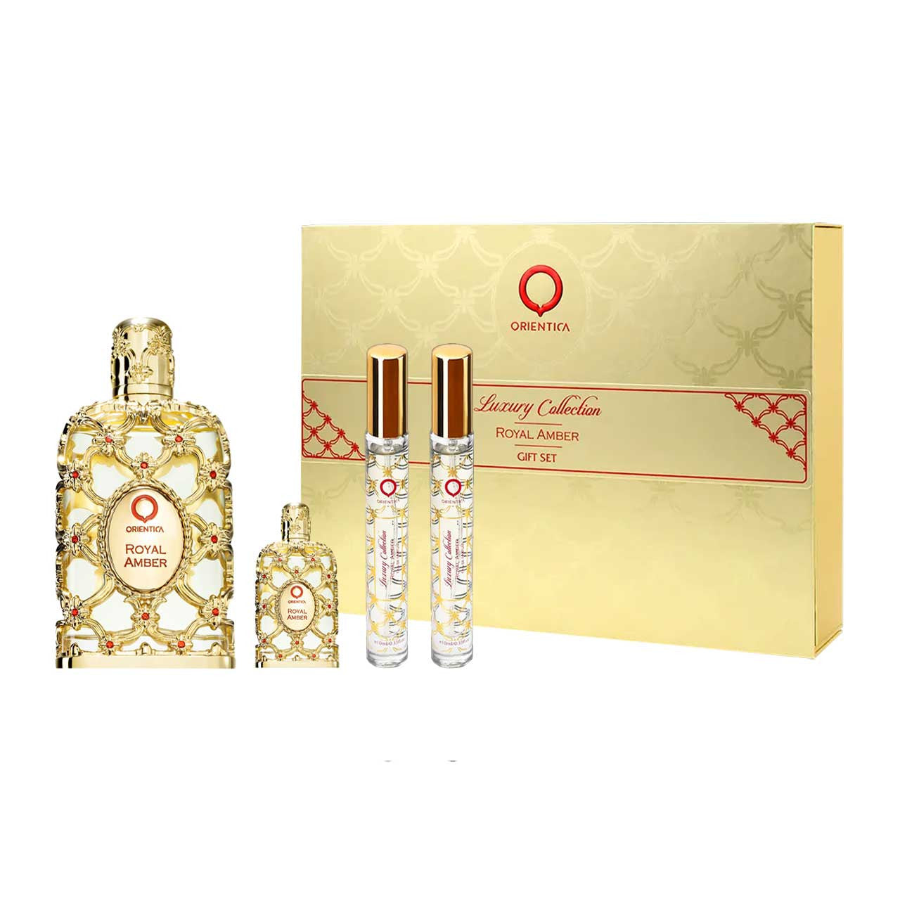Orientica Royal Amber Miniatura SET 4 Piezas Unisex EDP 80ml + EDP 7.5 ml + 2 Miniaturas 10ml