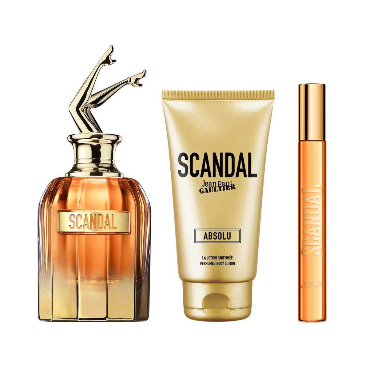 Scandal Absolu Estuche 3 Piezas Dama EDP 80ml + Body Lotion 75ml + Miniatura 10ml