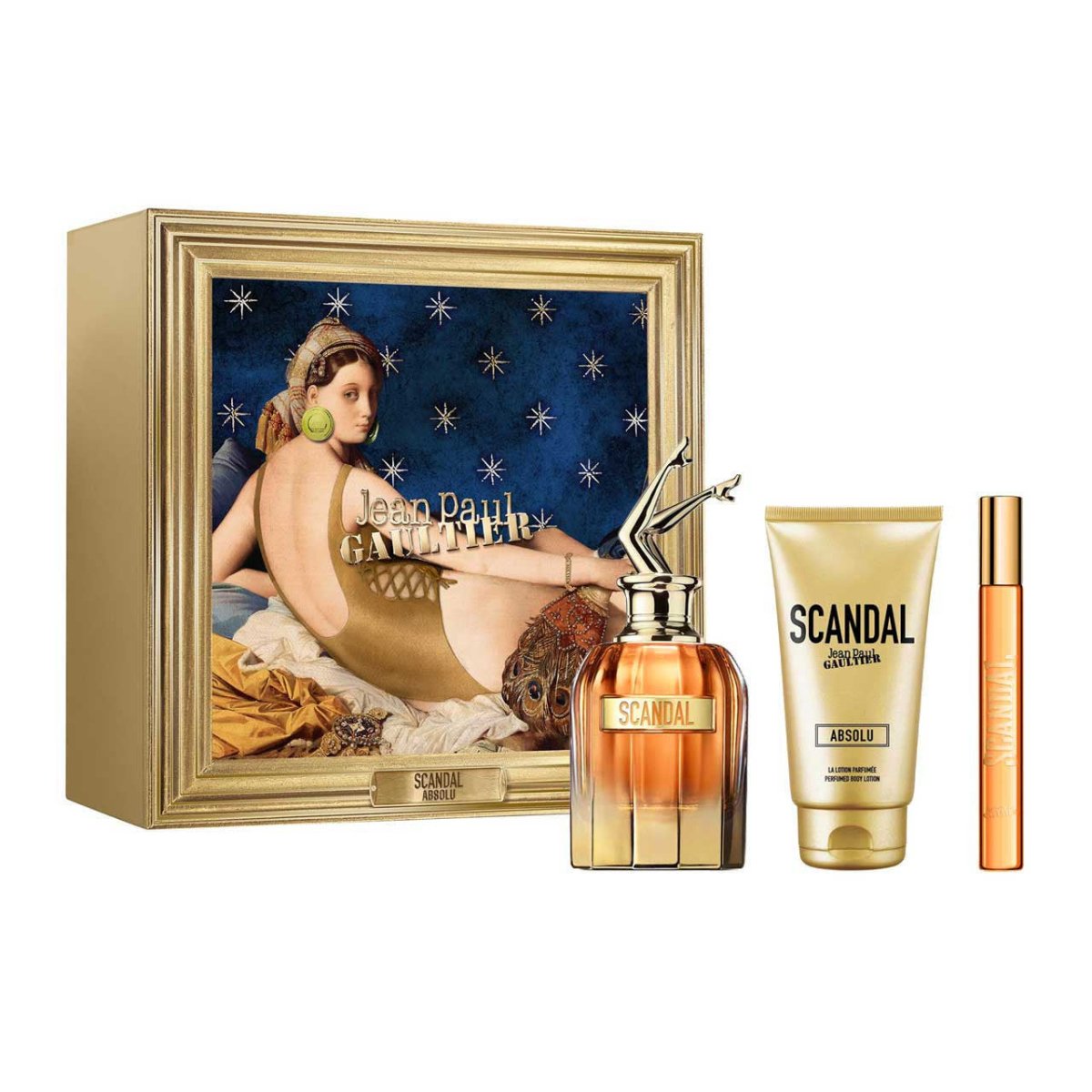 Scandal Absolu Estuche 3 Piezas Dama EDP 80ml + Body Lotion 75ml + Miniatura 10ml