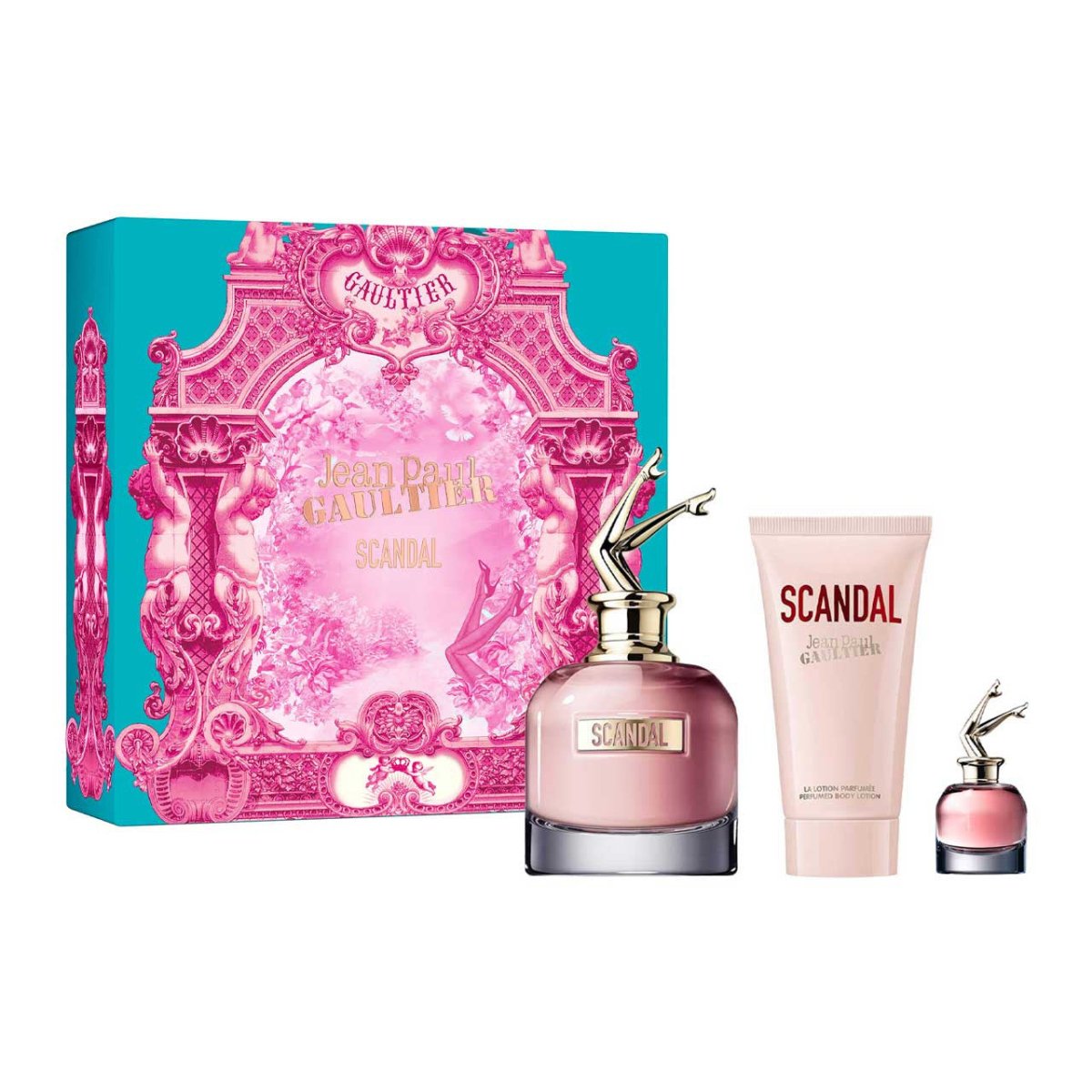 Scandal Estuche 3 Piezas Dama EDP 80ml + Body Lotion 75ml + Miniatura 6ml