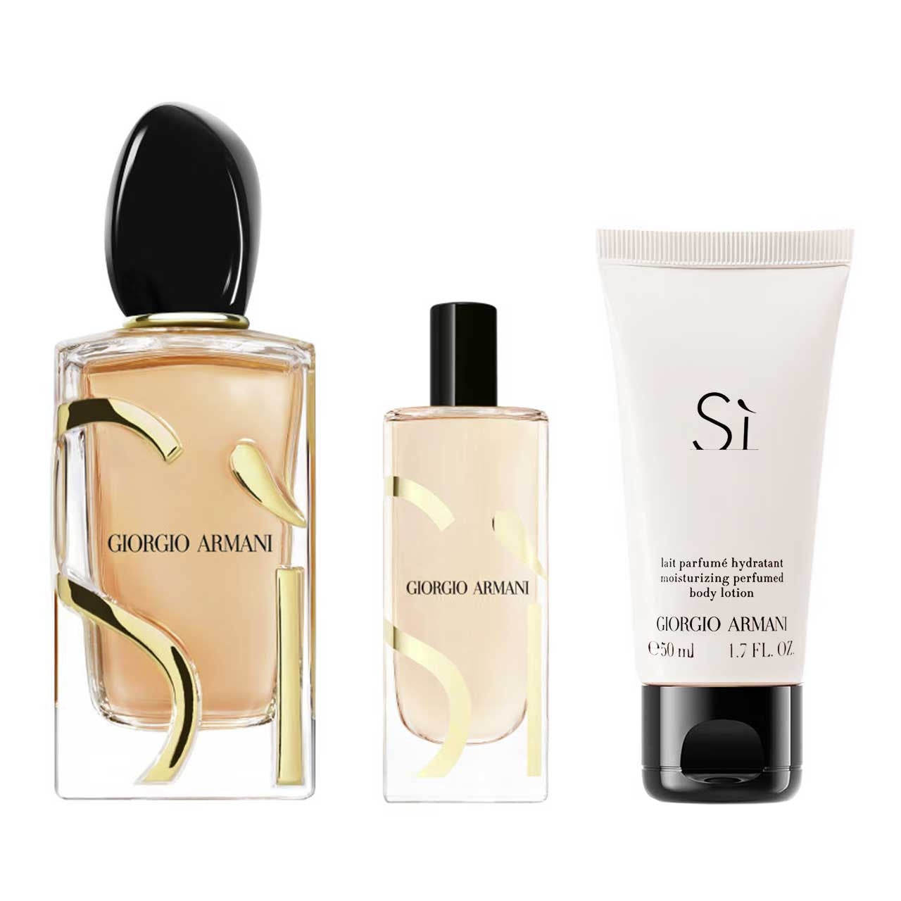 Si by Giorgio Armani Estuche 3 Piezas Dama EDP 100ml + Body Lotion 50ml + Minuatura 15ml