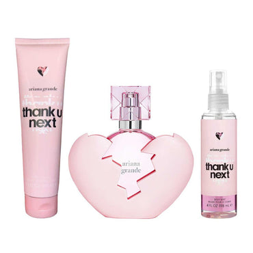 Thank U Next SET 3 Piezas Dama EDP 100ml + Locion Corporal 100ml + Body Mist 118ml