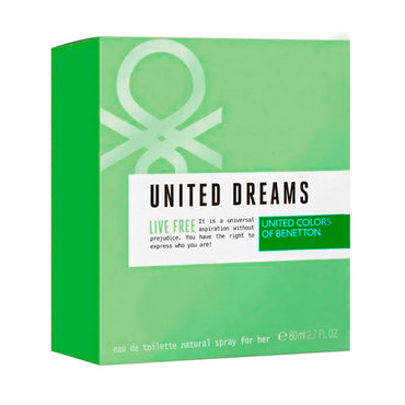 United Dreams Live Free EDT 80ml Dama