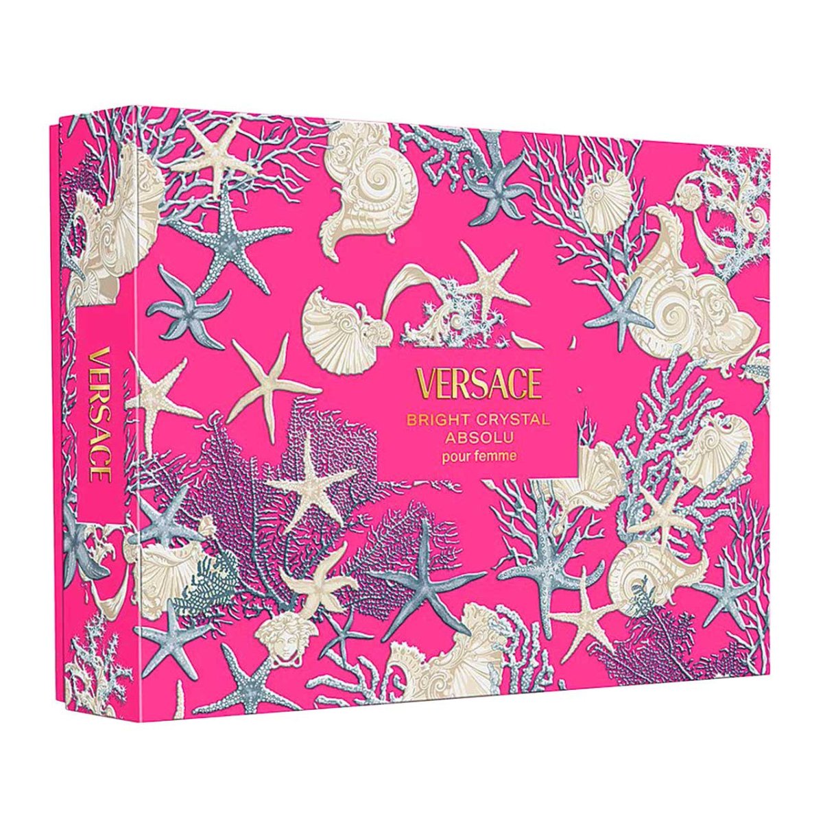 Versace Bright Crystal Absolu Estuche 4 Piezas Dama EDP 90ml + Shower Gel 100ml + Body Lotion 100ml + Miniatura 5ml