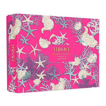 Versace Bright Crystal Absolu Estuche 4 Piezas Dama EDP 90ml + Shower Gel 100ml + Body Lotion 100ml + Miniatura 5ml