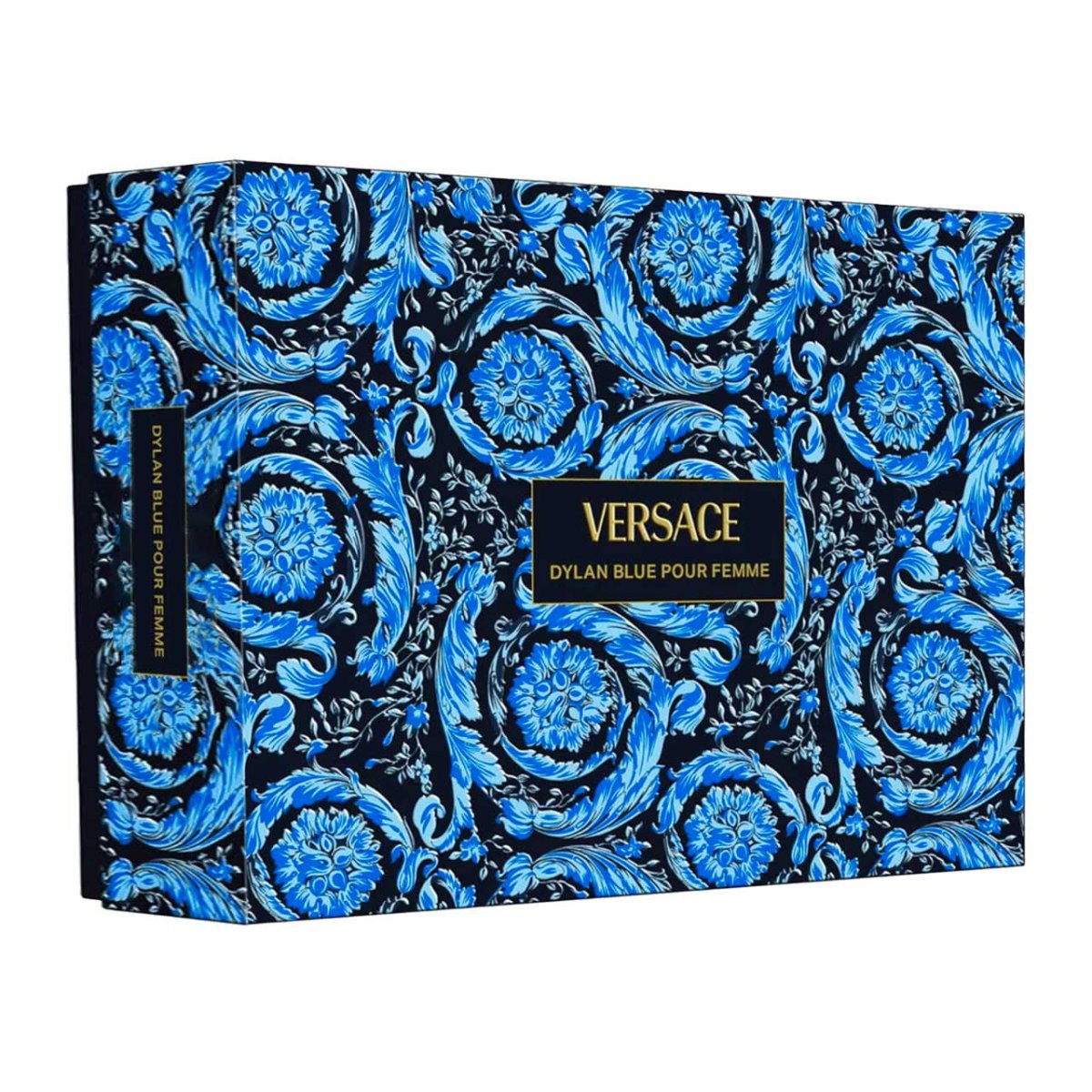 Versace Pour Femme Dylan Blue Estuche 4 Piezas Dama EDP 100ml + Shower Gel 100ml + Body Lotion 100ml + Miniatura 5ml