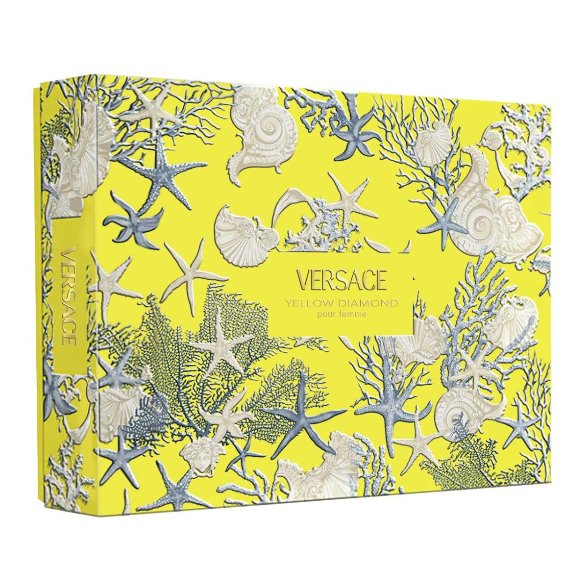 Versace Yellow Diamond Estuche 4 Piezas Dama EDT 90ml + Shower Gel 100ml + Body Lotion 100ml + Miniatura 5ml