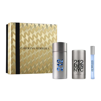 212 Men Estuche 3 Piezas Hombre EDT 100ml + Desodorante 75ml + Miniatura 10ml