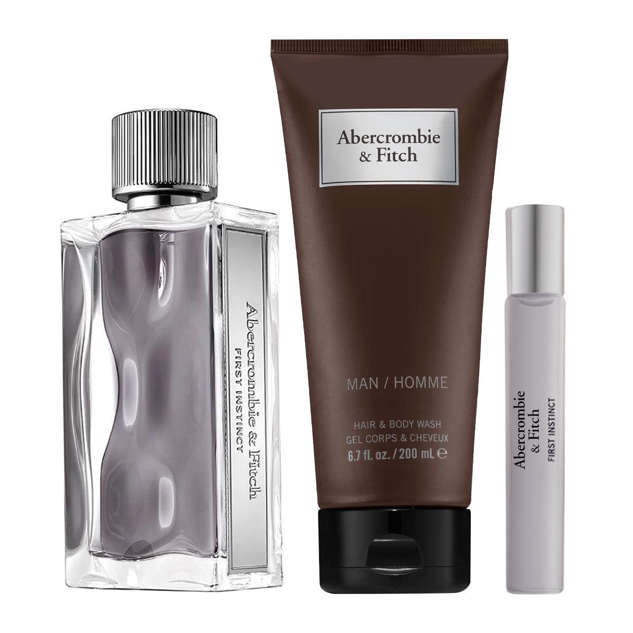A&F First Instinct Estuche 3 Piezas Hombre EDT 100ml + Gel de ducha 200ml + Mini 15ml