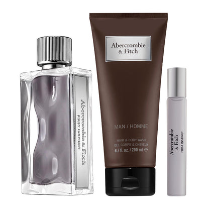 A&F First Instinct Estuche 3 Piezas Hombre EDT 100ml + Gel de ducha 200ml + Mini 15ml