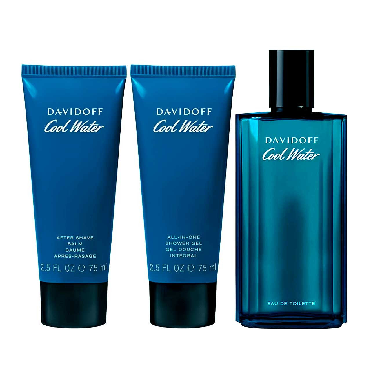 Cool Water Estuche 3 Piezas Hombre EDT 125ml + Shower Gel 75ml + After Shave 75ml