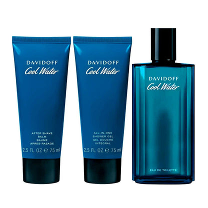 Cool Water Estuche 3 Piezas Hombre EDT 125ml + Shower Gel 75ml + After Shave 75ml