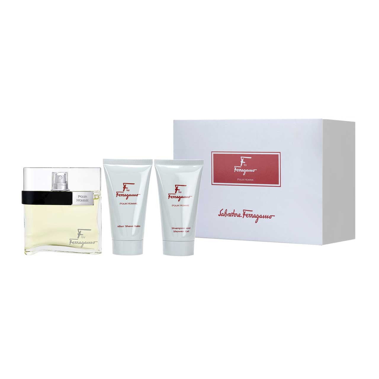 F by Ferragamo Estuche 3 Piezas Hombre EDT  100ml + Showe gel 75ml + After Shave 75ml