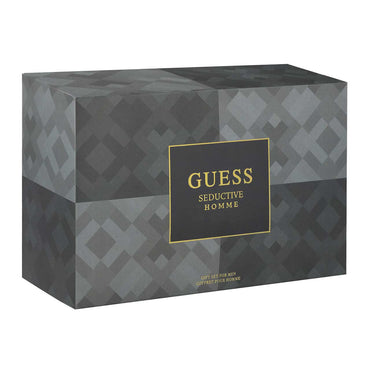 Guess Seductive Noir SET 4 Piezas Hombre EDT 100ml + Gel de Ducha 100ml + Desodorante 226ml + Bolsa de Viaje