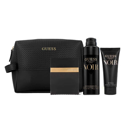 Guess Seductive Noir SET 4 Piezas Hombre EDT 100ml + Gel de Ducha 100ml + Desodorante 226ml + Bolsa de Viaje