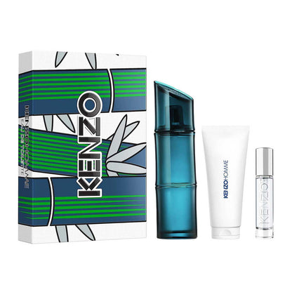 Kenzo Pour Homme Estuche 3 Piezas Hombre EDT 110ml + Miniatura 10ml + Gel de Ducha 75ml