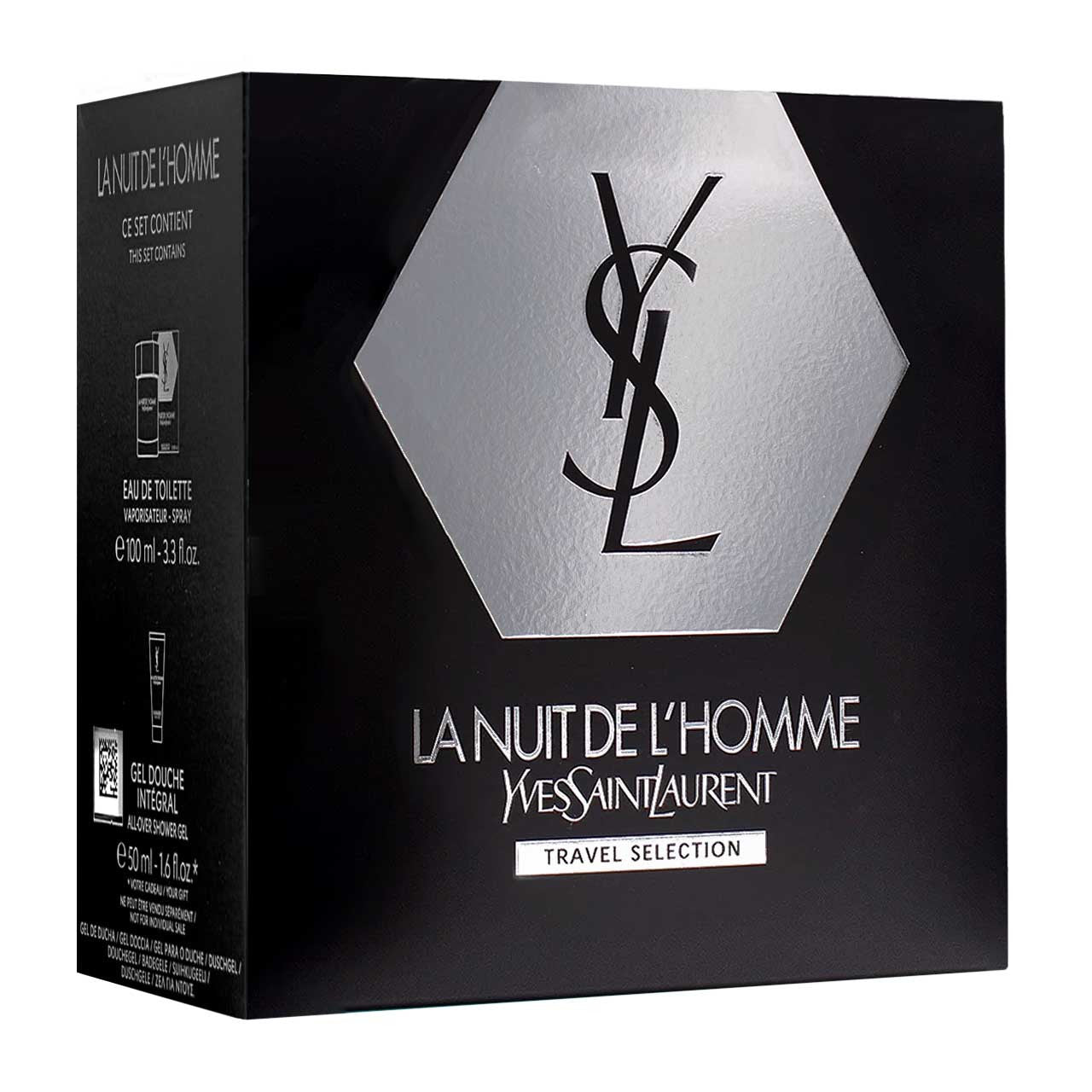 La Nuit de L'Homme by Yves Saint Laurent Travel  Estuche 2 Piezas Hombre EDT 100ml + Gel para ducha 50ml