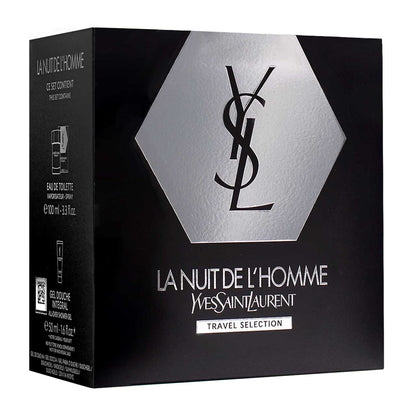 La Nuit de L'Homme by Yves Saint Laurent Travel  Estuche 2 Piezas Hombre EDT 100ml + Gel para ducha 50ml