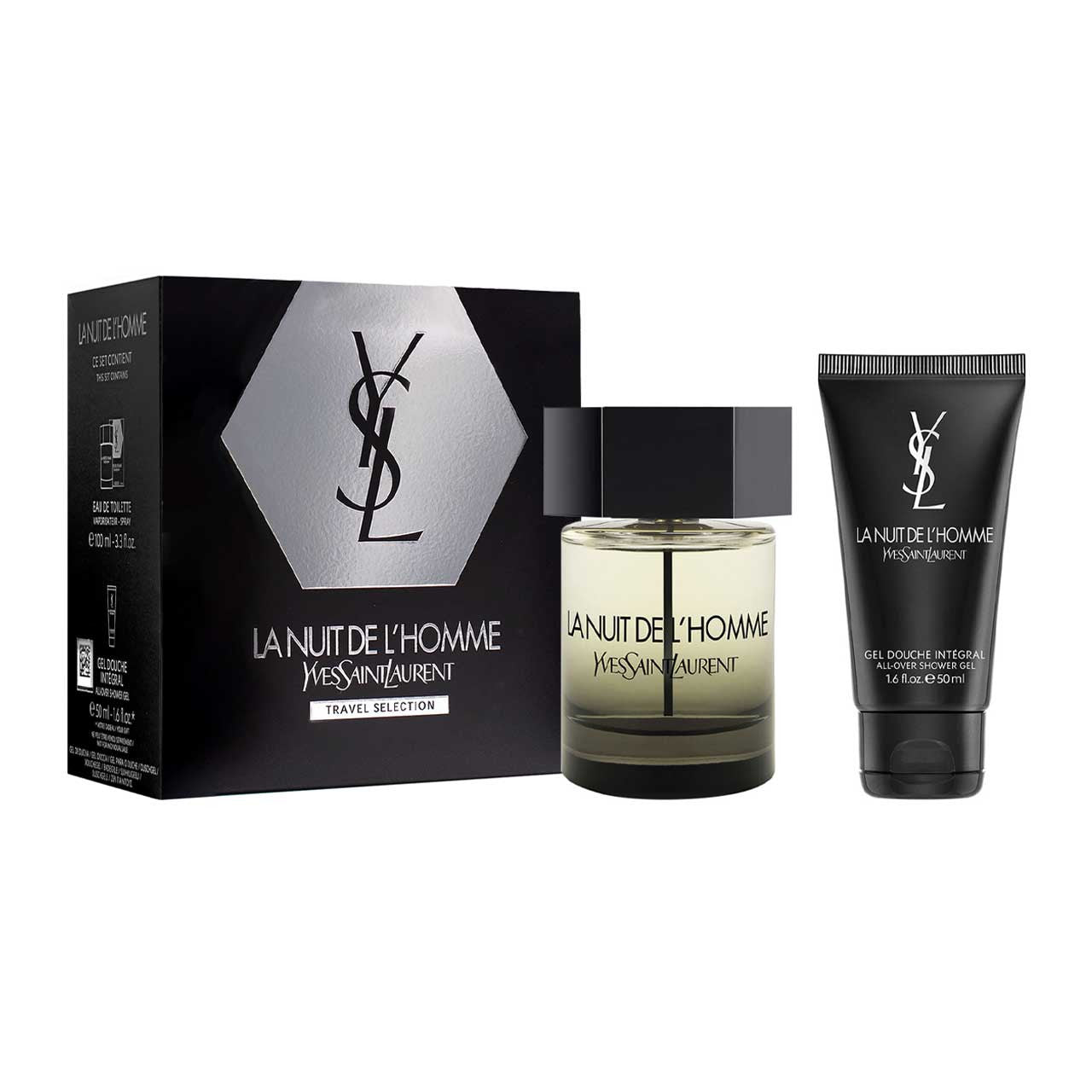 La Nuit de L'Homme by Yves Saint Laurent Travel  Estuche 2 Piezas Hombre EDT 100ml + Gel para ducha 50ml