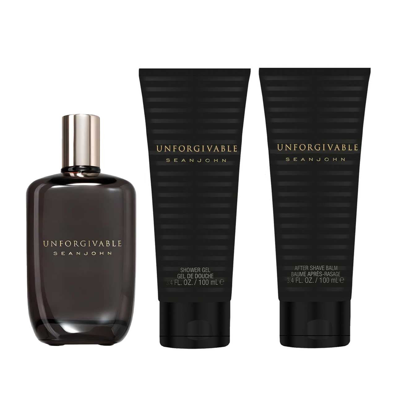 Unforgivable SET 3 Piezas Hombre EDT 125ml + Gel de Ducha 100ml + After Shave 100ml