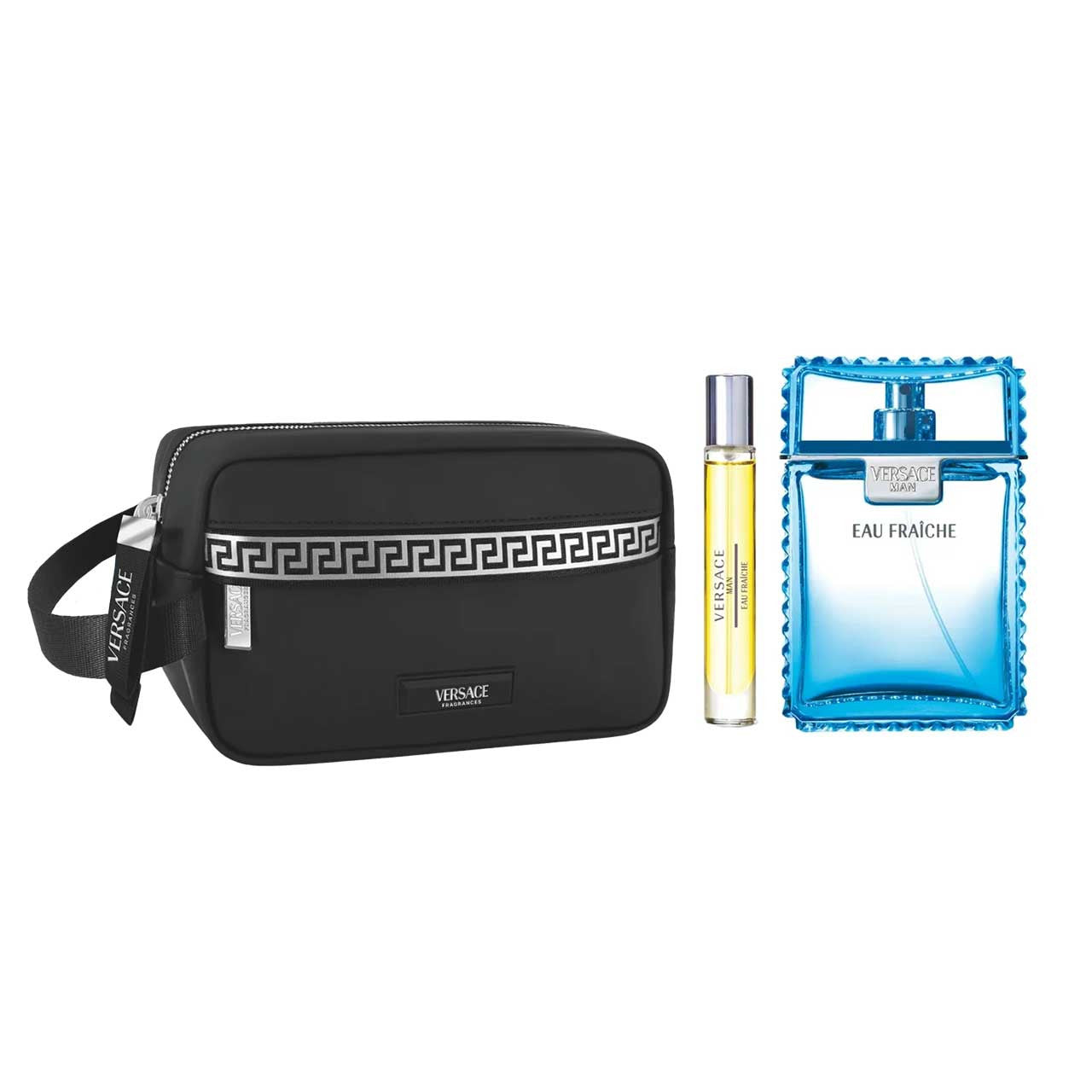 Versace Man [Eau Fraiche] Estuche 3 Piezas Hombre EDT 100ml + Miniatura 10ml + Bolsa de Viaje