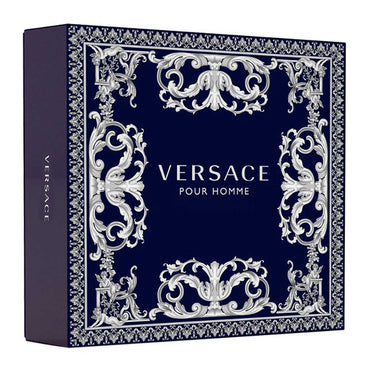 Versace Pour Homme Estuche 3 Piezas Hombre EDT 100ml + Miniatura 10ml + Shower Gel