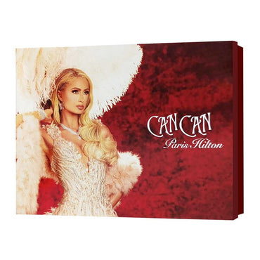 Can Can SET 4 Piezas  Dama by Paris Hilton EDP 100 ml + Locion Corporal 90ml + Gel De Ducha 90ml + Mini 10ml