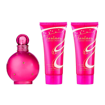 Fantasy SET 3 Piezas Dama by Britney Spears EDP 100ml + Crema Corporal 100ml + Gel De Ducha 100ml