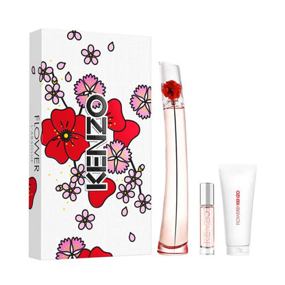 Flower By Kenzo L' Absolue SET 3 Piezas Dama EDP 100ml +Locion Corporal 75ml + Mini 10ml