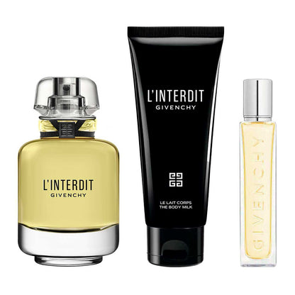 L'Interdit Estuche 3 Piezas Dama EDP 80ml + Body Milk 75ml + Miniatura 12.5ml
