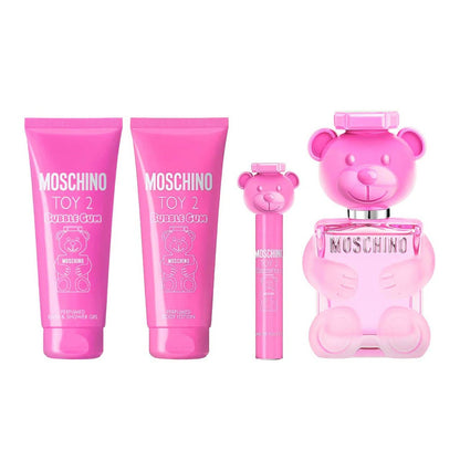 Moschino Toy 2 Bubble Gum Estuche 4 Piezas Dama EDT 100ml + Mini 10ml + Shower gel 100ml + Body lotion 100ml