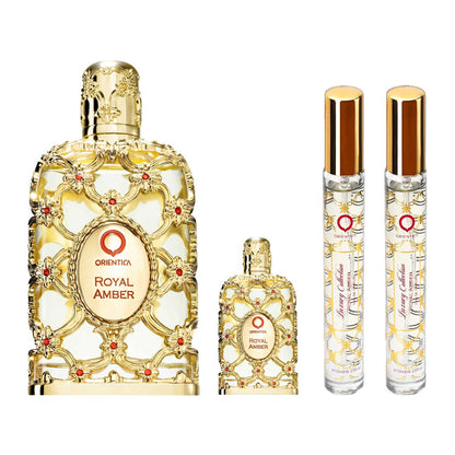 Orientica Royal Amber Miniatura SET 4 Piezas Unisex EDP 80ml + EDP 7.5 ml + 2 Miniaturas 10ml