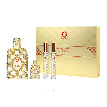 Orientica Royal Amber Miniatura SET 4 Piezas Unisex EDP 80ml + EDP 7.5 ml + 2 Miniaturas 10ml