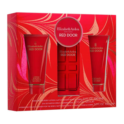 Red Door SET 3 Piezas Dama EDT 100ml + Crema Corporal 100ml + Gel De Ducha 100ml